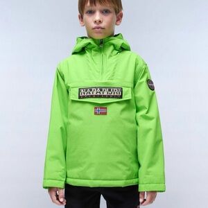 Napapijri Rainforest Winter Kids Jacket Coat Green Macaw Size 12 NEW WITH TAGS